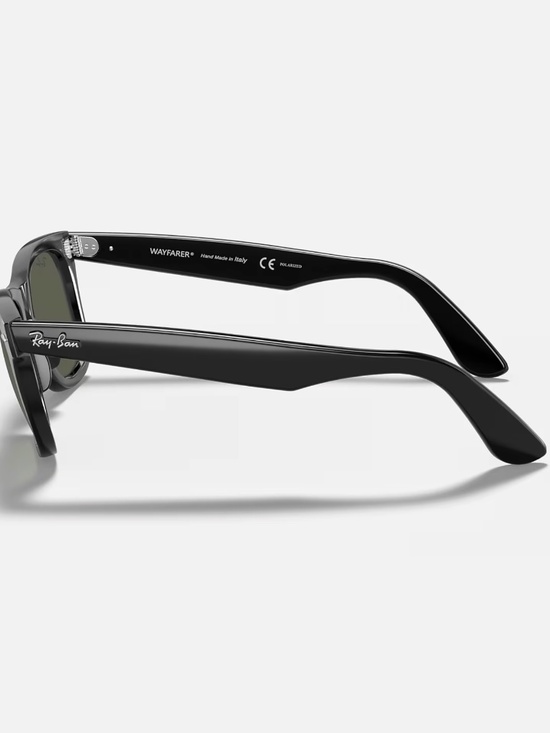 Ray-Ban Original Wayfarer polarized sunglasses (RB2140). Black frame/green lens main image 4